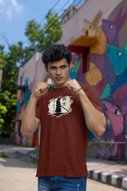 Maroon Samurai - Supima Tee