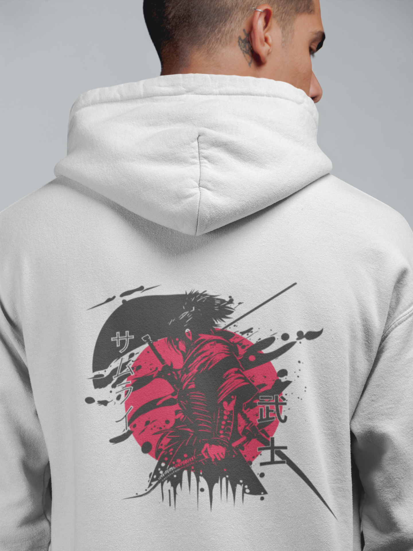 White Samurai - Oversized Hoodie