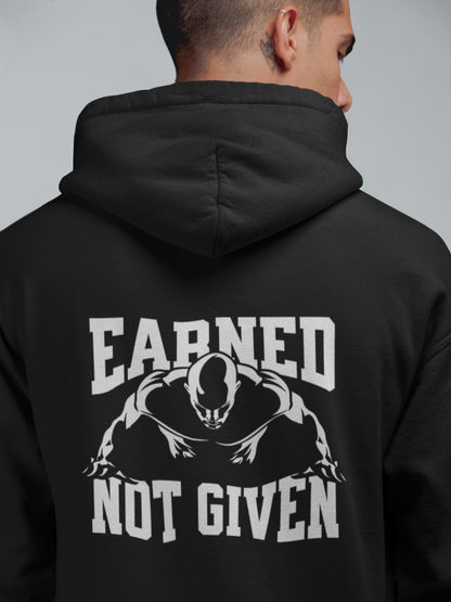 Men Oversized Hoodie - Earned - Not Given