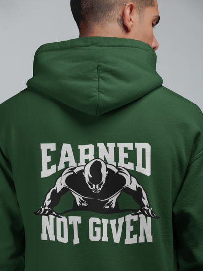 Men Oversized Hoodie - Earned - Not Given